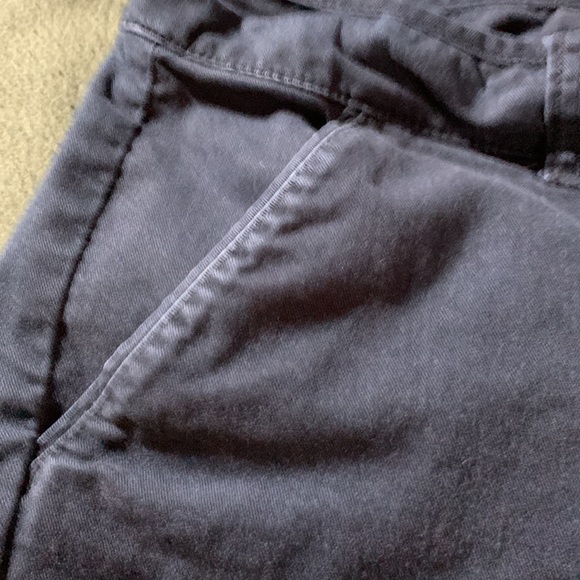 American Eagle black shorts.  Stretch.  Size 12. Waist approx. 17 inches. - Picture 5 of 9